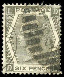 Queen Victoria 6d Stamp